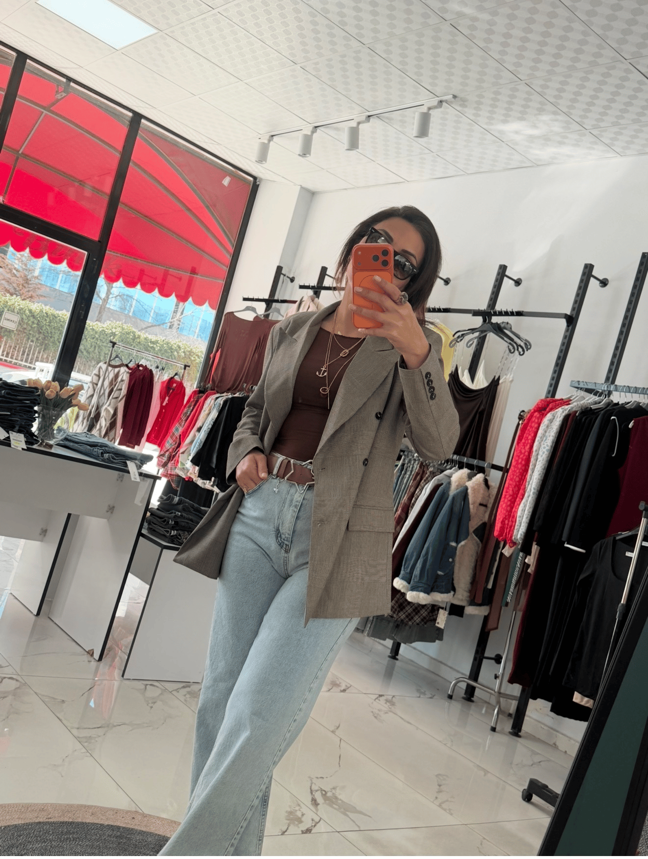 Orijinal Model  Premium Ekoseli Ceket