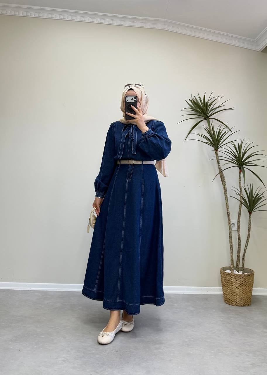 2148 - Denim Etek Takım - Lacivert
