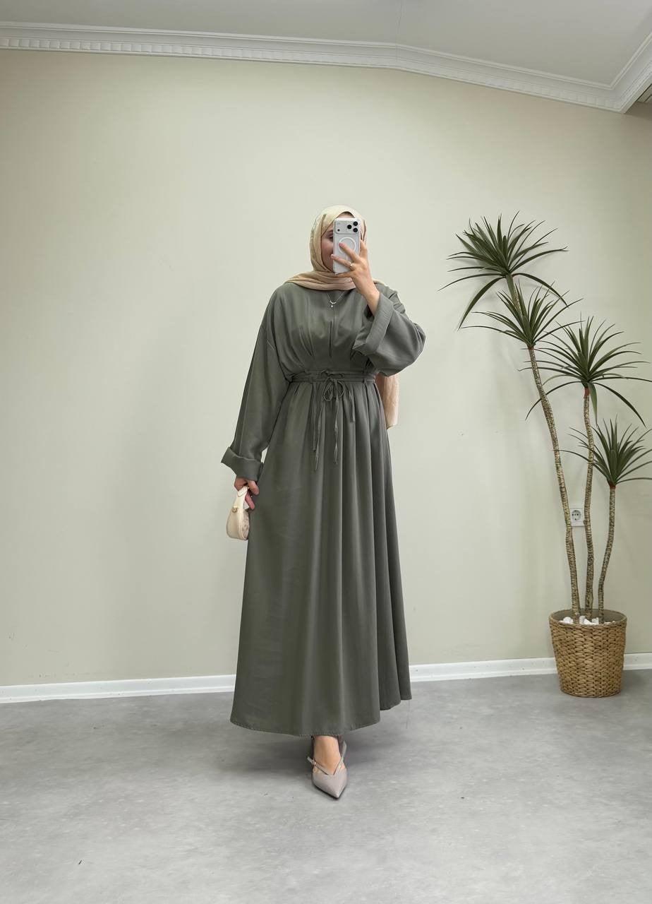 3117 - Tencel Elbise - Çağla