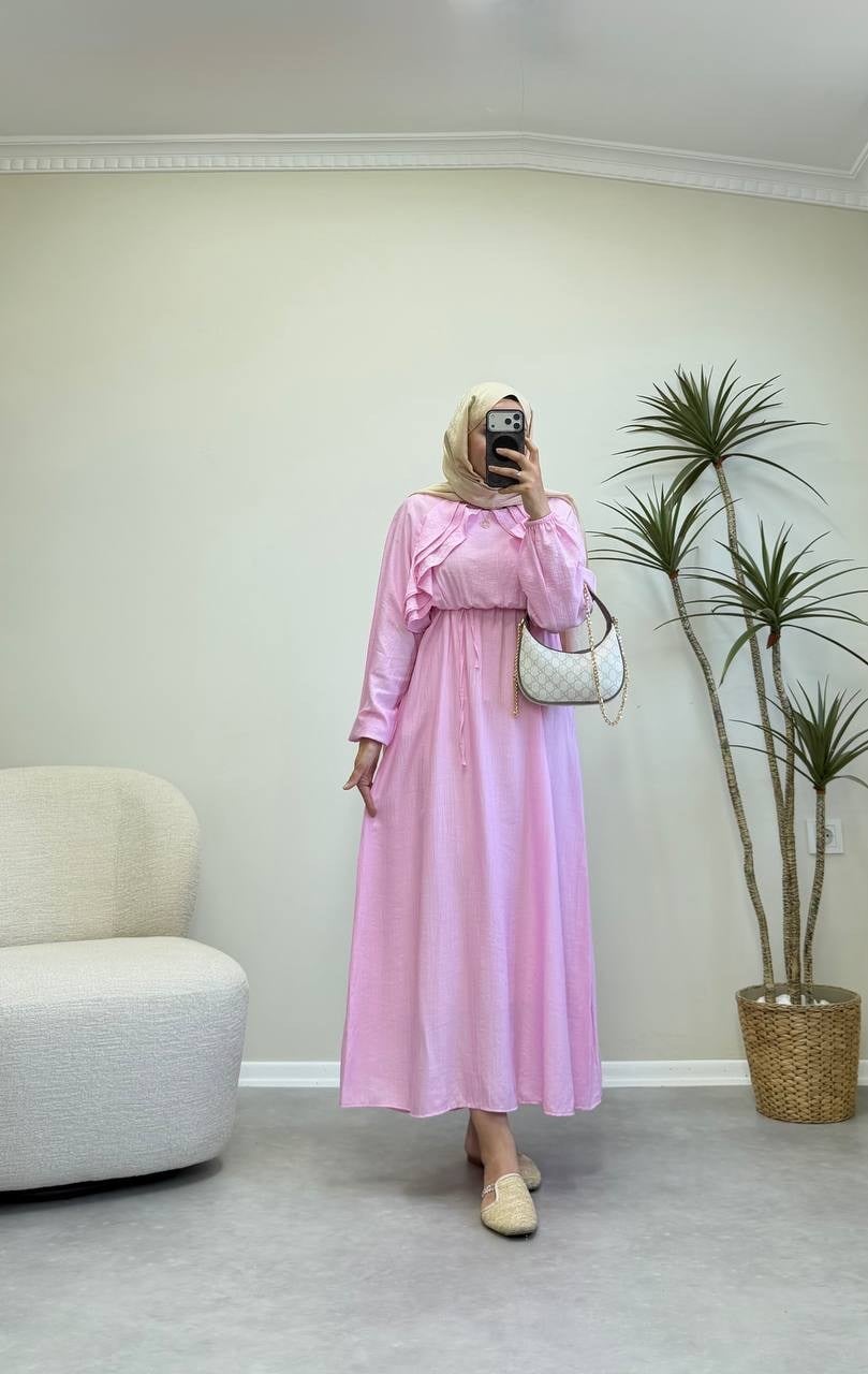 3664 - Peri Elbise -  Pembe