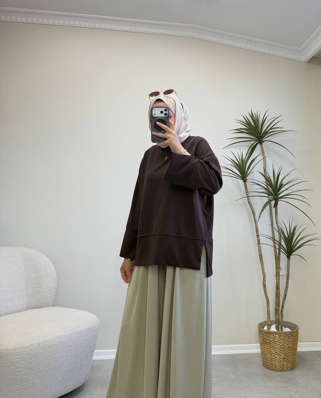 4121 - Oysh Sweat - Kahverengi