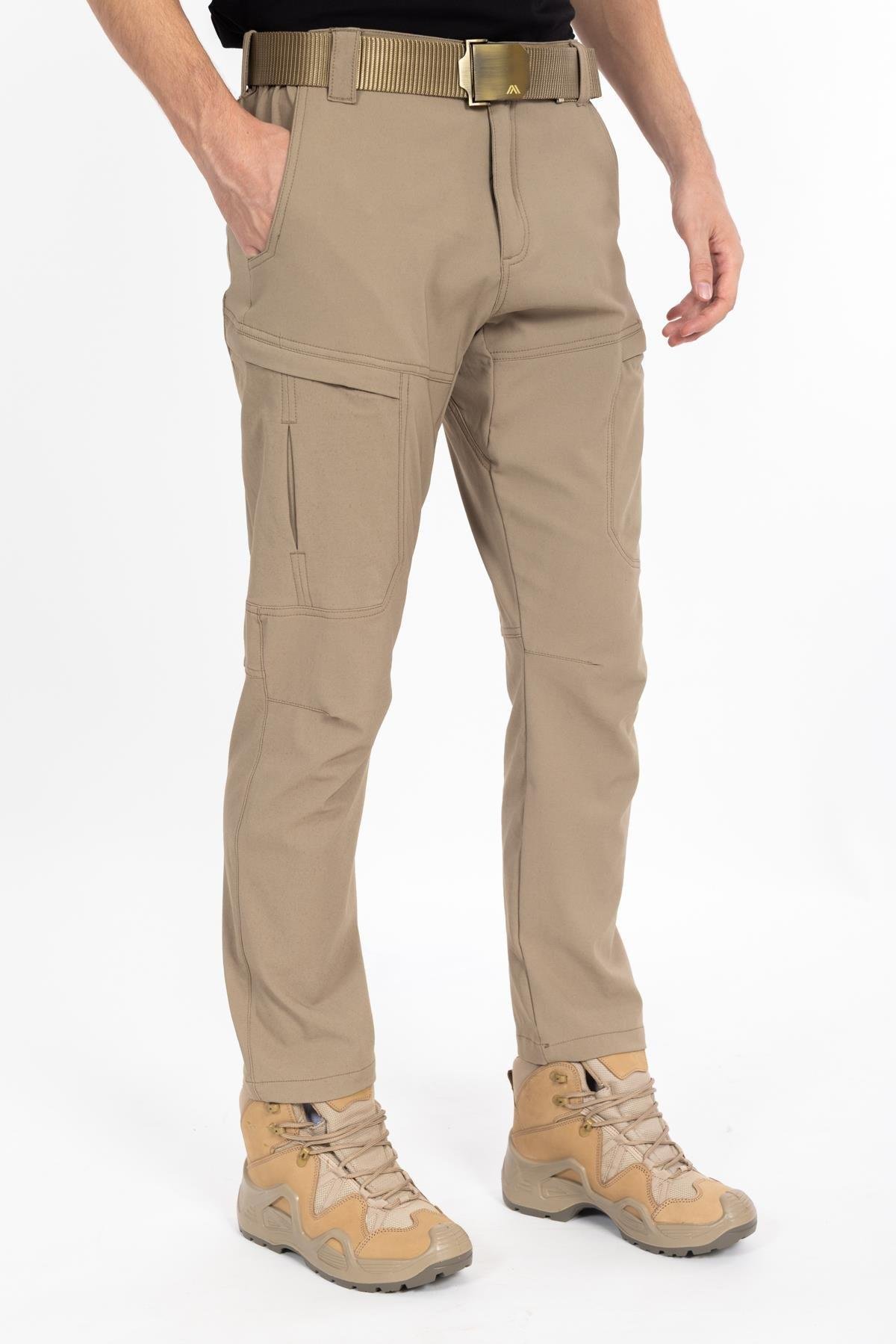 Akn Bambu Taktik-Outdoor Pantolon Bej