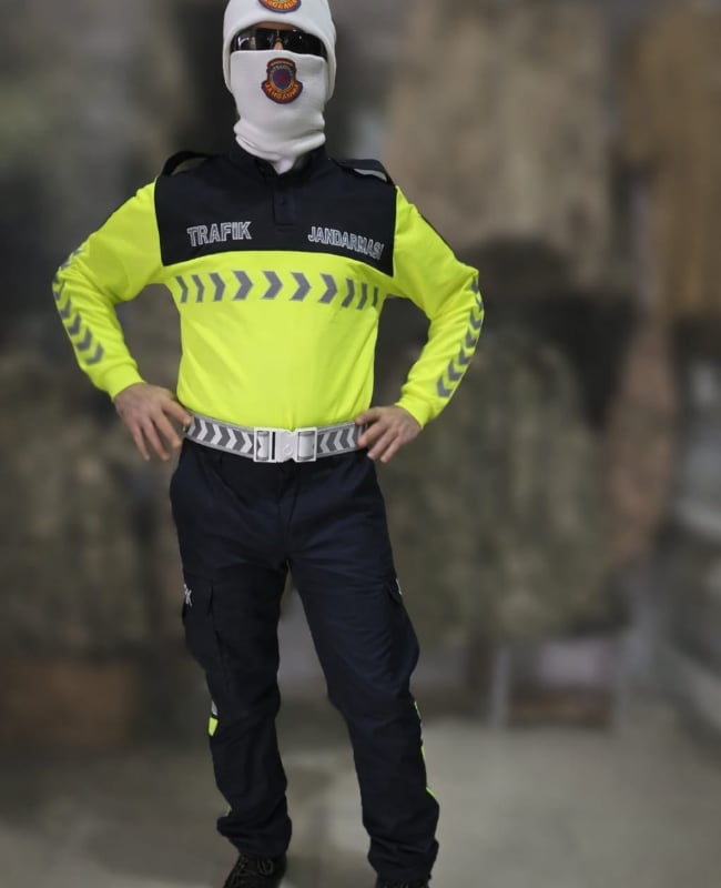 Jandarma Trafik Uzun Kollu Tişört, Uzun Kollu Üst Kışlık