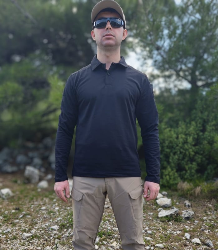 Metam Uzun Kollu Taktik Tişört Siyah