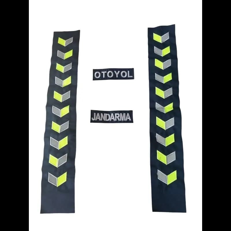 Otoyol Jandarma Reflektörlü Şerit Paça Cep Yazıları Şerit Reflektörlü Yazı