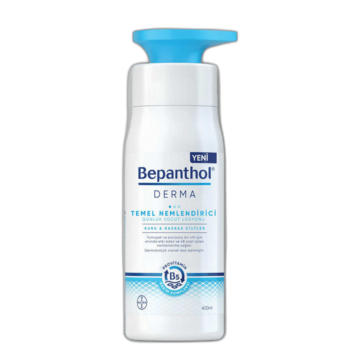BEPANTHOL DERMA TEMEL NEMLENDIRICI 400 ml şişeVücut Losyonu & SütüBAYER1MST-11187BEPANTHOL DERMA TEMEL NEMLENDIRICI 400 ml şişe