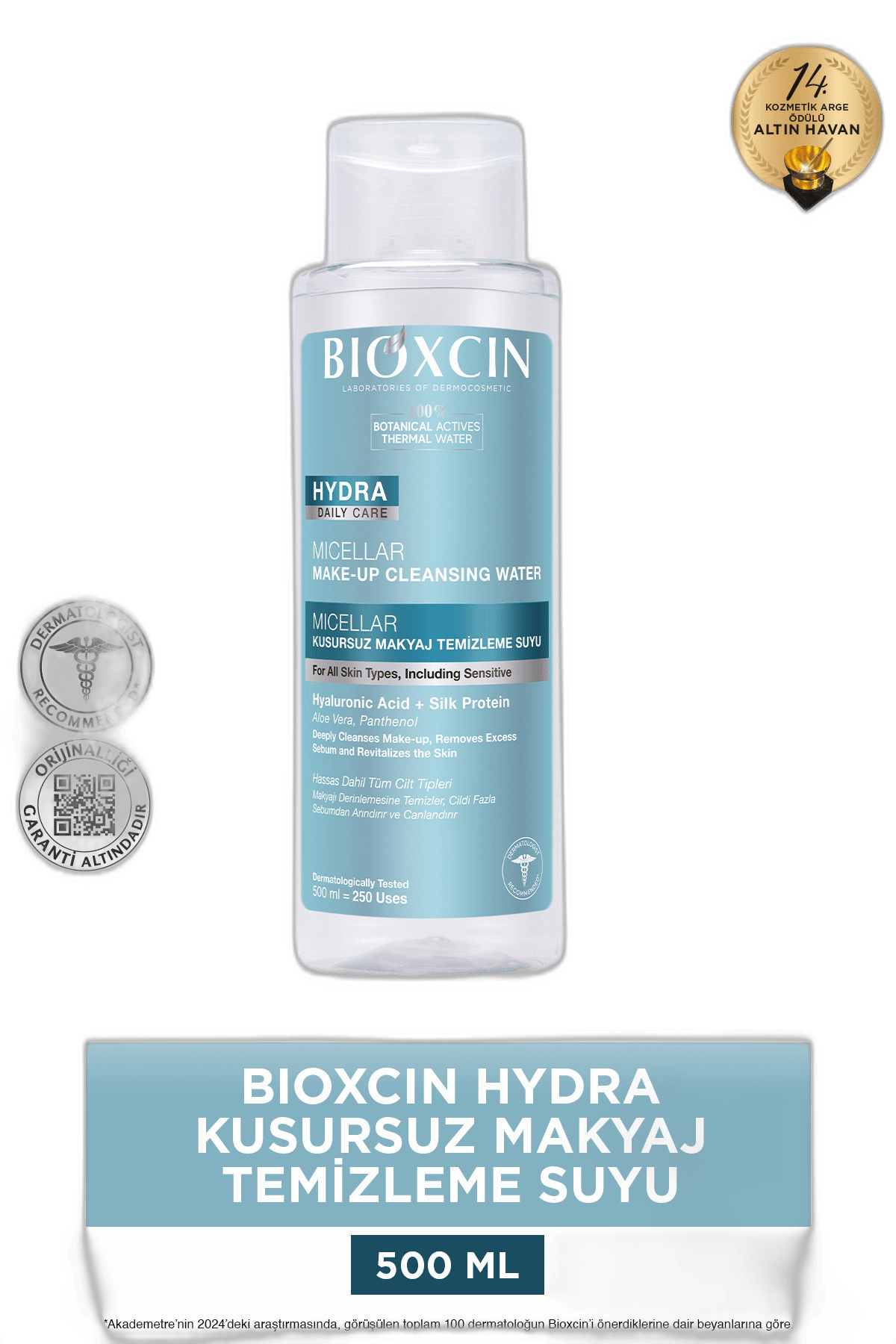 BIOXCIN HYDRA MICELLAR KUSURSUZ MAKYAJ TEMIZLEME SUYU 500 ml şişeMakyaj Temizleme Suyu & Sütü & KöpüğüDERMA-COS1MST-12094BIOXCIN HYDRA MICELLAR KUSURSUZ MAKYAJ TEMIZLEME SUYU 500 ml şişe
