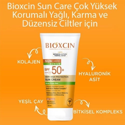 BIOXCIN SUN CARE AKNEYE EGILIMCI CILTLER ICIN GUNES KREMI 150 ml tüpGüneş Kremi & JeliDERMA-COS1MST-14932BIOXCIN SUN CARE AKNEYE EGILIMCI CILTLER ICIN GUNES KREMI 150 ml tüp