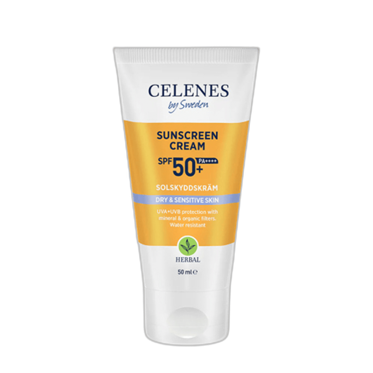Celenes By Sweden Herbal Kuru ve Hassas Ciltler İçin Güneş Kremi SPF50+ 50 mlKuru Ciltler İçin Güneş KremiCelenes By Sweden1MST-15308Celenes By Sweden Herbal Kuru ve Hassas Ciltler İçin Güneş Kremi SPF50+ 50 ml