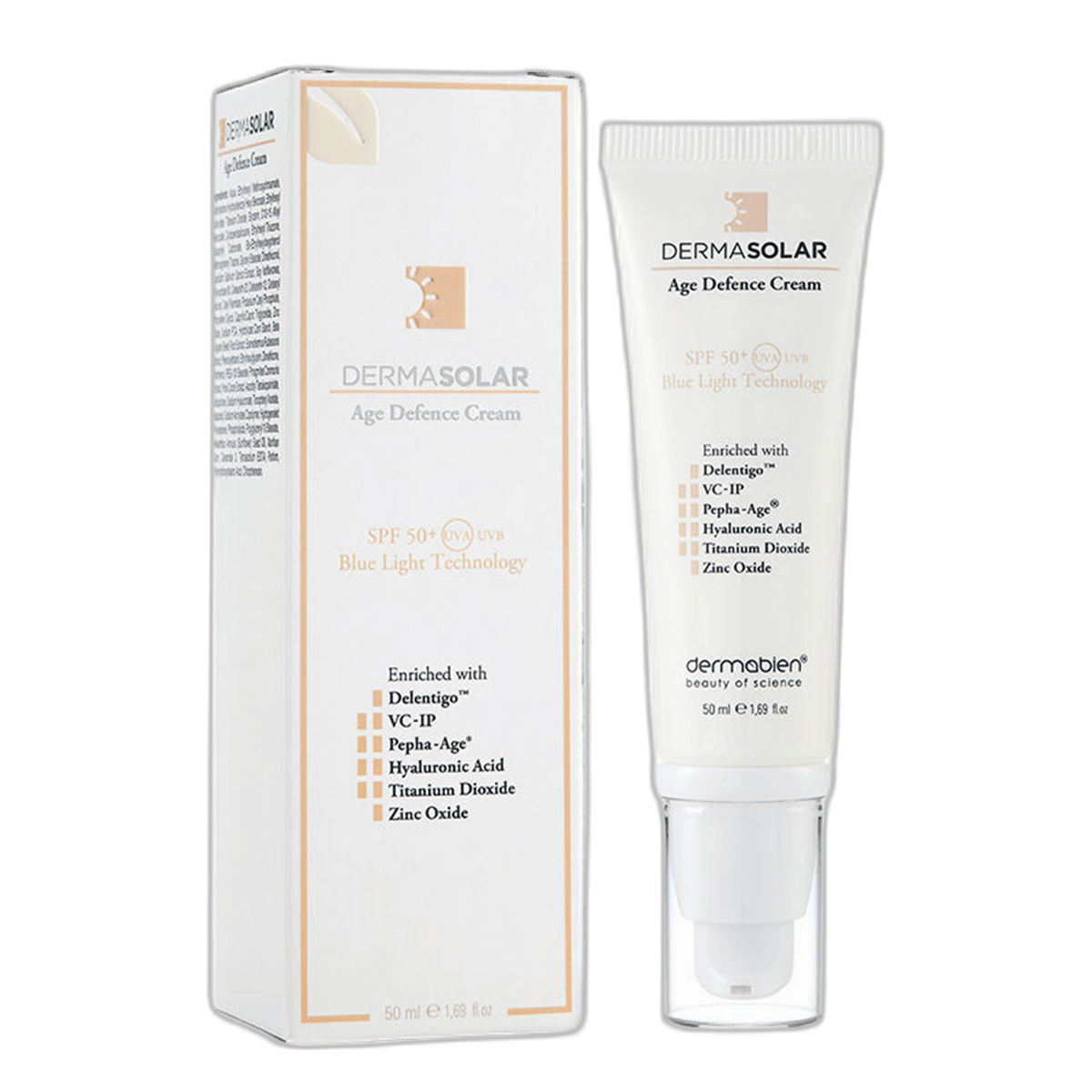 Dermabien Dermasolar SPF 50 + Leke Karşıtı Anti Aging Güneş Kremi Renksiz 50 mlLekeli Ciltler İçin Güneş KremiDermabien1MST-15351Dermabien Dermasolar SPF 50 + Leke Karşıtı Anti Aging Güneş Kremi Renksiz 50 ml