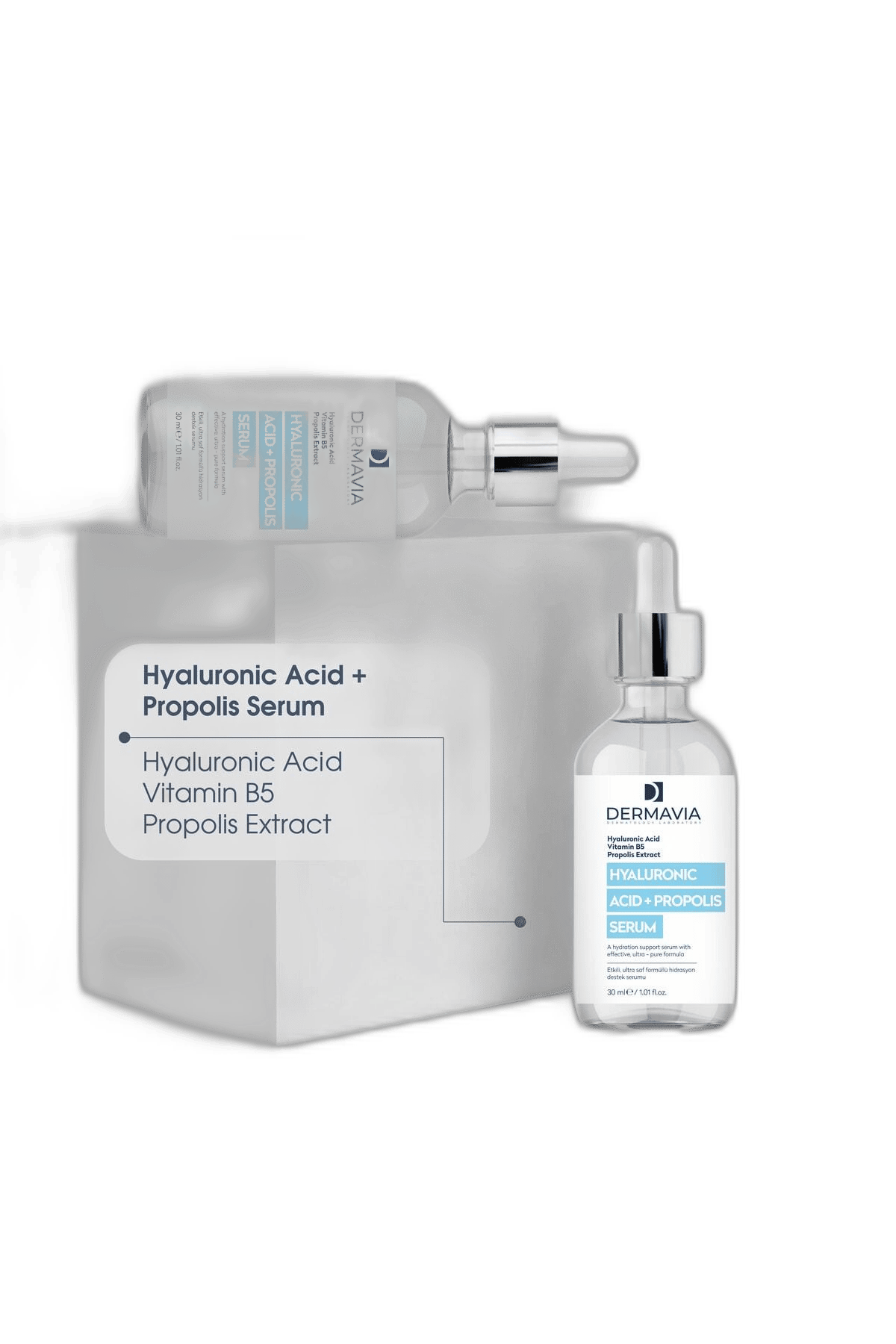DERMAVIA HYALURONIK ACID+PROPOLIS SERUM 30 mlYüz SerumuHES İLAÇ1MST-13974DERMAVIA HYALURONIK ACID+PROPOLIS SERUM 30 ml