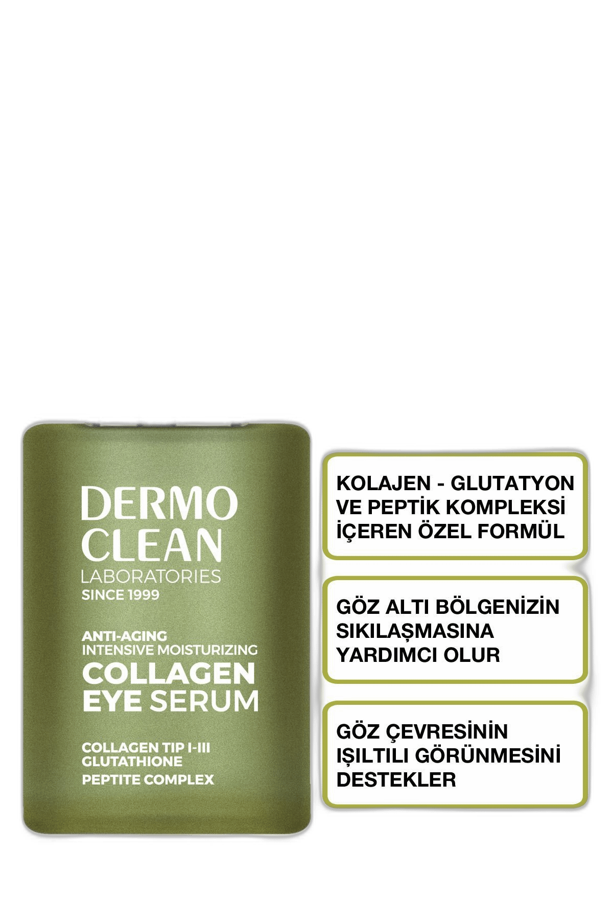 DERMO CLEAN ANTI AGING EYE SERUM 30 ml şişeGöz SerumuHD İLAÇ1MST-12139DERMO CLEAN ANTI AGING EYE SERUM 30 ml şişe