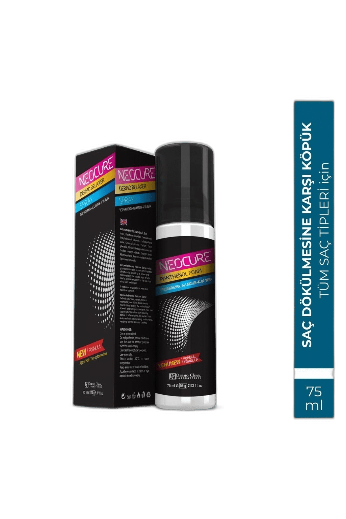 DERMO CLEAN PANTHENOL FOAM - PANTENOL KOPUK 75 ml şişeYüz KöpüğüHD İLAÇ1MST-13649DERMO CLEAN PANTHENOL FOAM - PANTENOL KOPUK 75 ml şişe