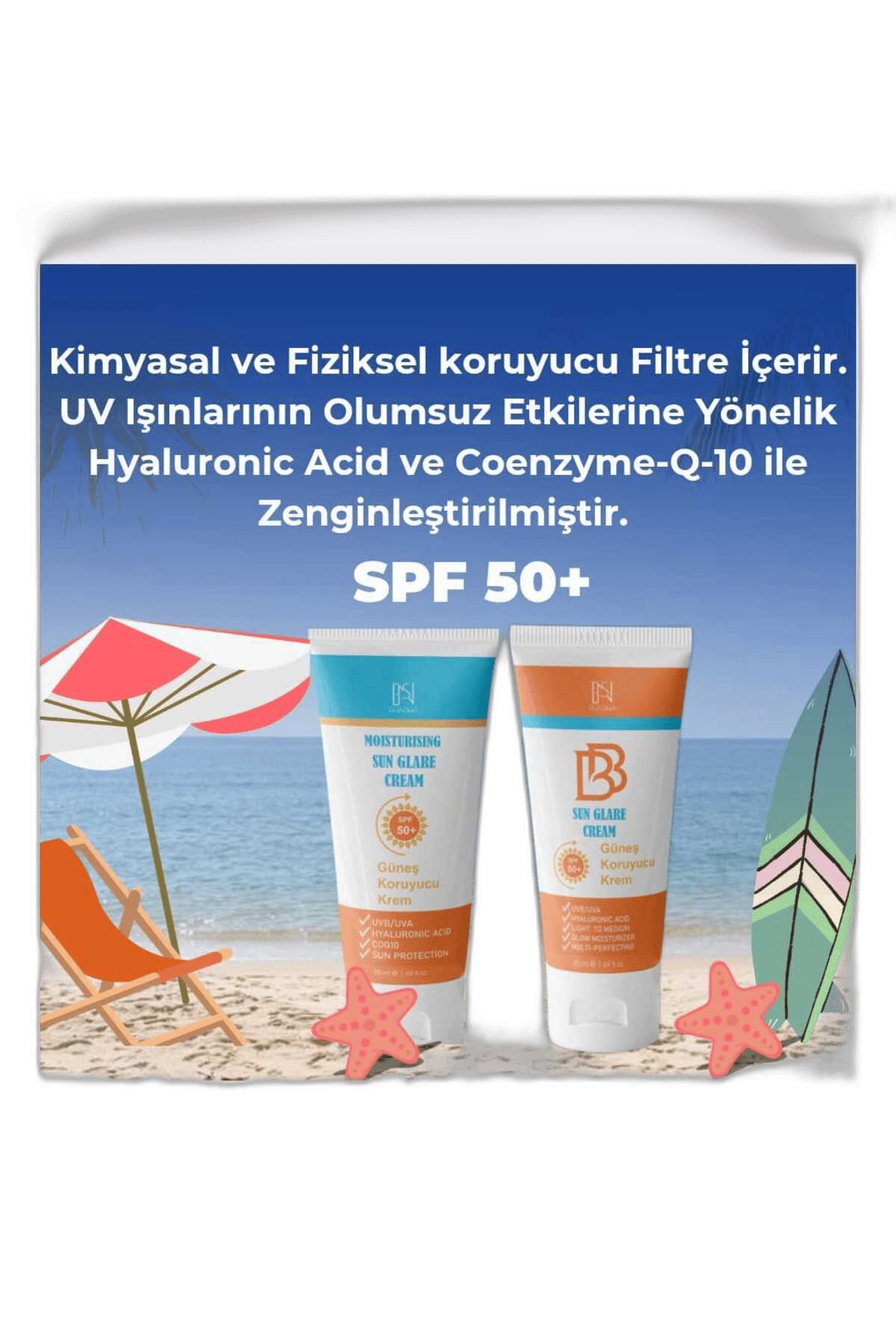 ENS BB SUN GLARE CREAM SPF 50+ 50 mlGüneş Kremi & JeliERTAN SAĞLIK HİZMETLERİ1MST-14534ENS BB SUN GLARE CREAM SPF 50+ 50 ml