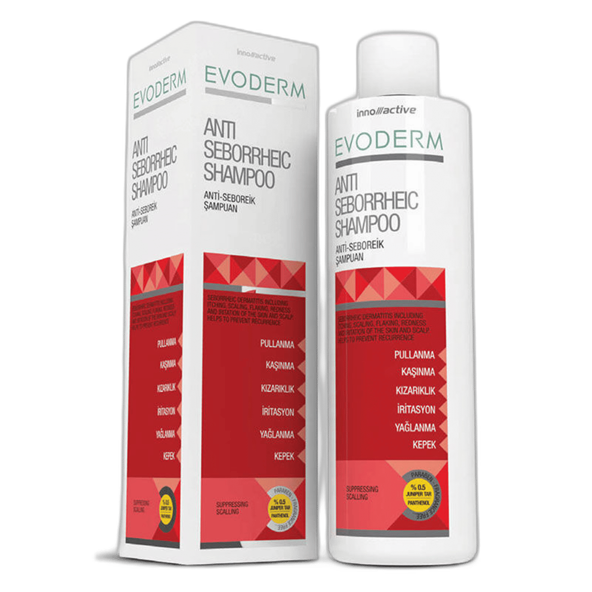EVODERM ANTI-DANDRUFF SAMPUAN 200 mlKepek KarşıtıİNNOACTIVE1MST-9082EVODERM ANTI-DANDRUFF SAMPUAN 200 ml