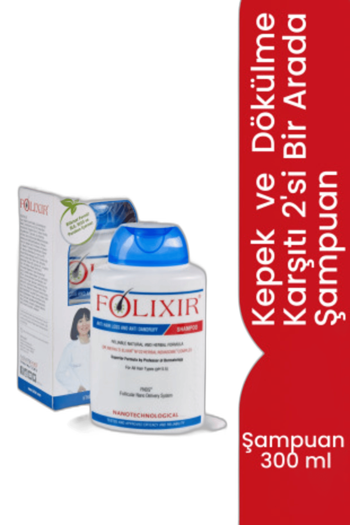 FOLIXIR SAC DOKULMESINE VE KEPEGE KARSI SAMPUAN 300 ml şişeSaç Dökülmesi KarşıtıNOVATEMED1MST-9126FOLIXIR SAC DOKULMESINE VE KEPEGE KARSI SAMPUAN 300 ml şişe