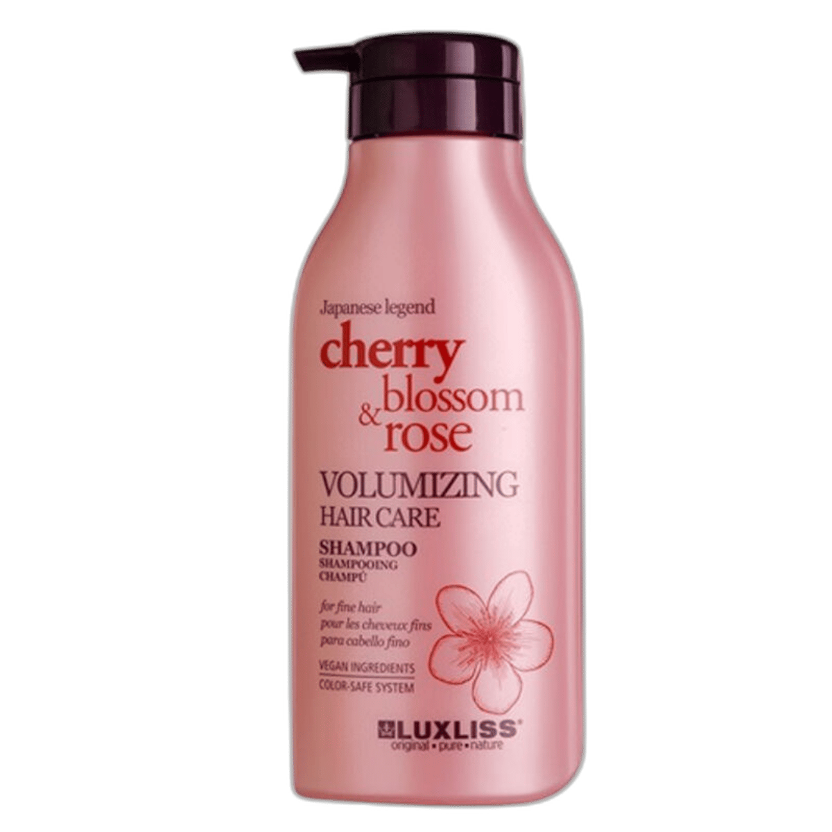 LUXLISS CHERRY BLOSSOM & ROSE VOLUMIZING HAIR CARE SHAMPOO 500 ml şişeİnce SaçAxis Kozmetik1MST-9748LUXLISS CHERRY BLOSSOM & ROSE VOLUMIZING HAIR CARE SHAMPOO 500 ml şişe