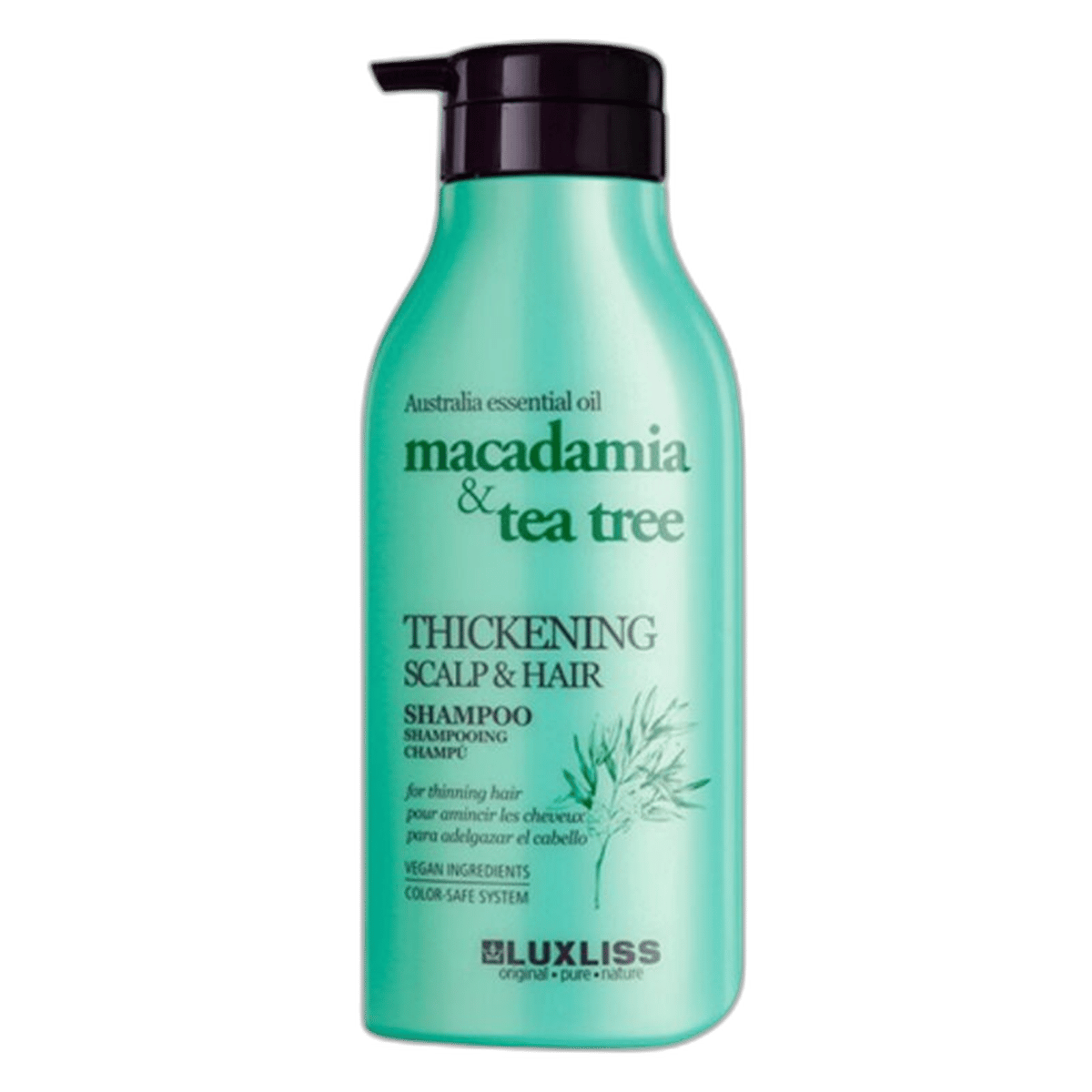 LUXLISS MACADAMIA & TEA TREE THICKENING SCALP & HAIR SHAMPOO 500 ml şişeİnce SaçAxis Kozmetik1MST-9749LUXLISS MACADAMIA & TEA TREE THICKENING SCALP & HAIR SHAMPOO 500 ml şişe