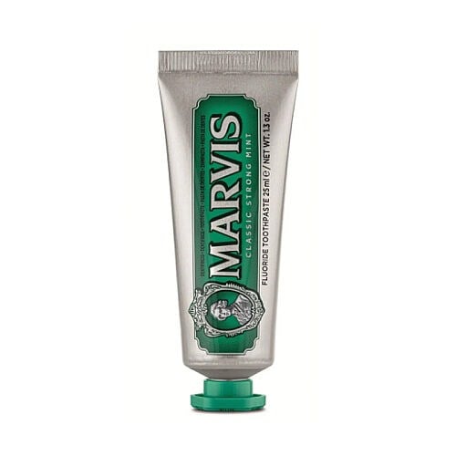 Macun MarvisMarvis Travel Set (Classic Strong Mint 25 mL Diş MMarvis Travel Set (Classic Strong Mint 25 mL Diş Macunu + Diş Fırçası)
