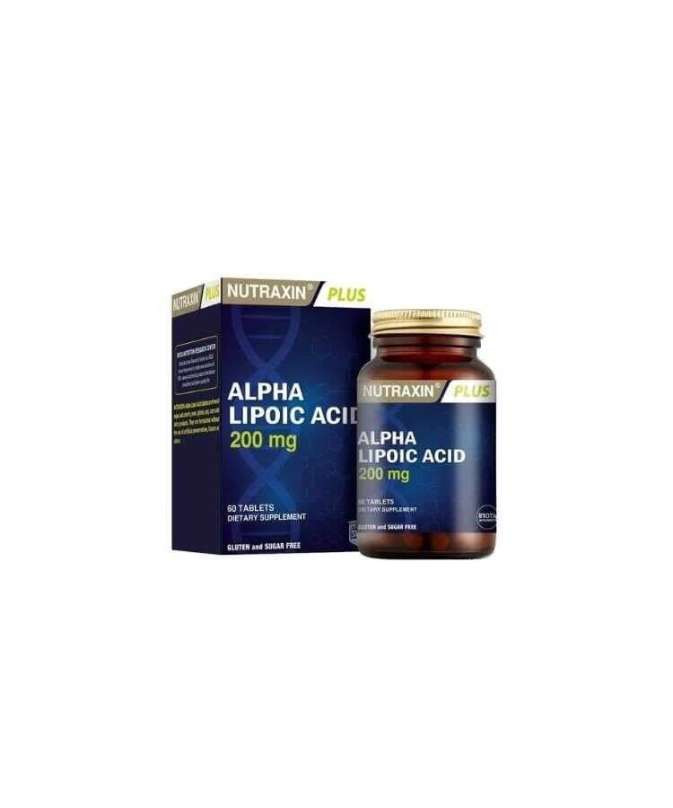 Nutraxin Alpha Lipoic Acid 200 mg 60 TabletAlfa Lipoik AsitNutraxinNTRX-ALPHALIPOIC60Nutraxin Alpha Lipoic Acid 200 mg 60 Tablet