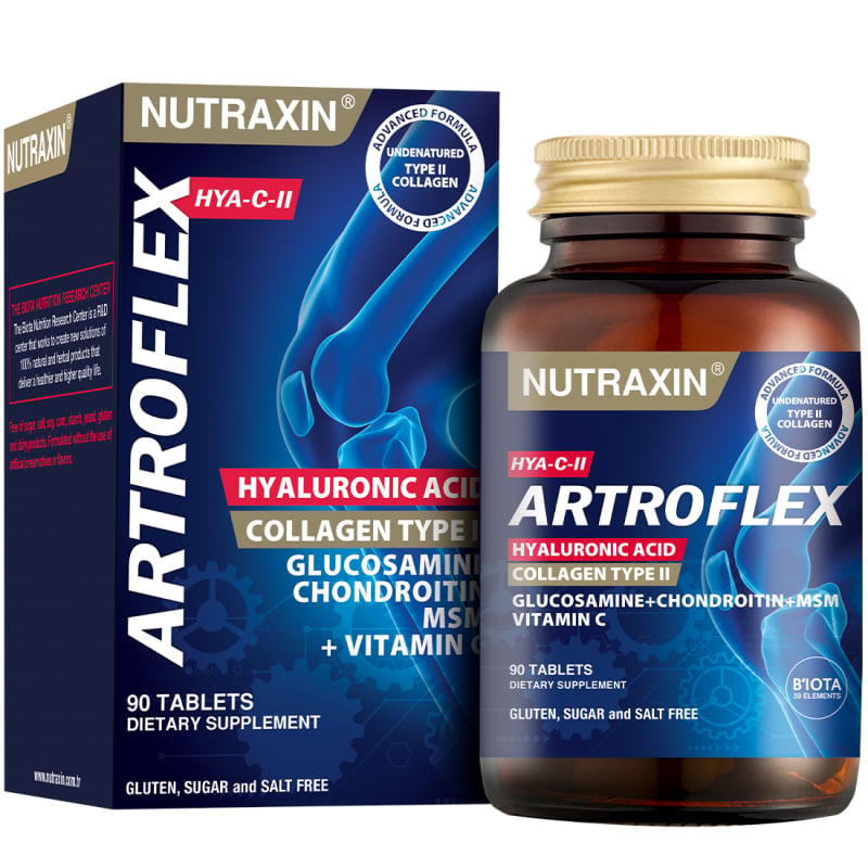 Nutraxin Artroflex HYA-C-II 90 TabletEklemNutraxinNTRX-ARTROFLEXHYACI90Nutraxin Artroflex HYA-C-II 90 Tablet