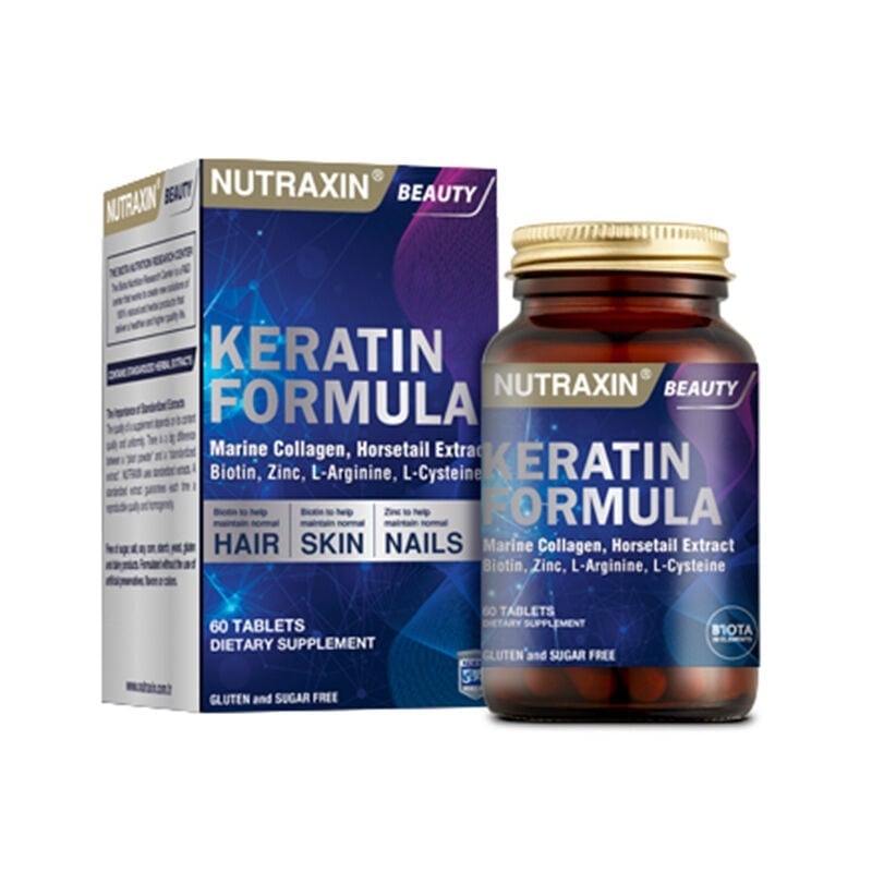 Nutraxin Keratin Formula 60 TabletKeratinNutraxinNTRX-KERATIN60Nutraxin Keratin Formula 60 Tablet