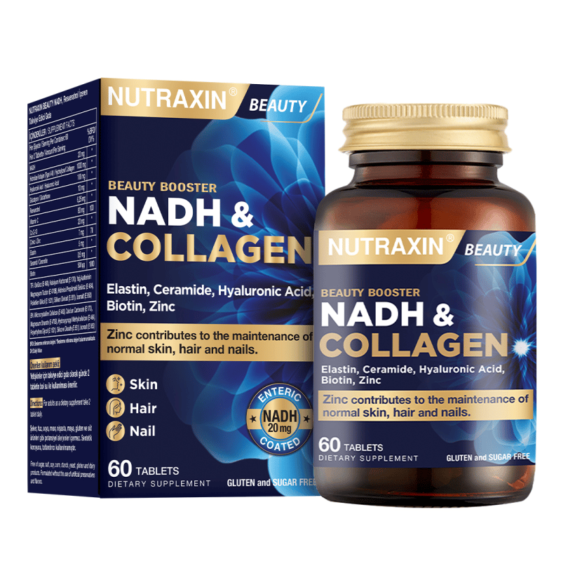 Nutraxin NADH & Collagen 60 TabletKolajenNutraxinNTRX-NADHCOLLAGEN60Nutraxin NADH & Collagen 60 Tablet