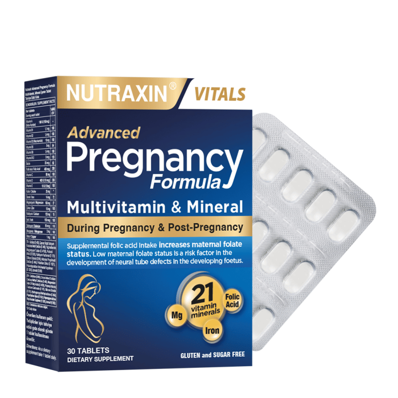 Nutraxin Pregnancy Formula 30 TabletHamilelikNutraxinNTRX-PREGNANCY30Nutraxin Pregnancy Formula 30 Tablet