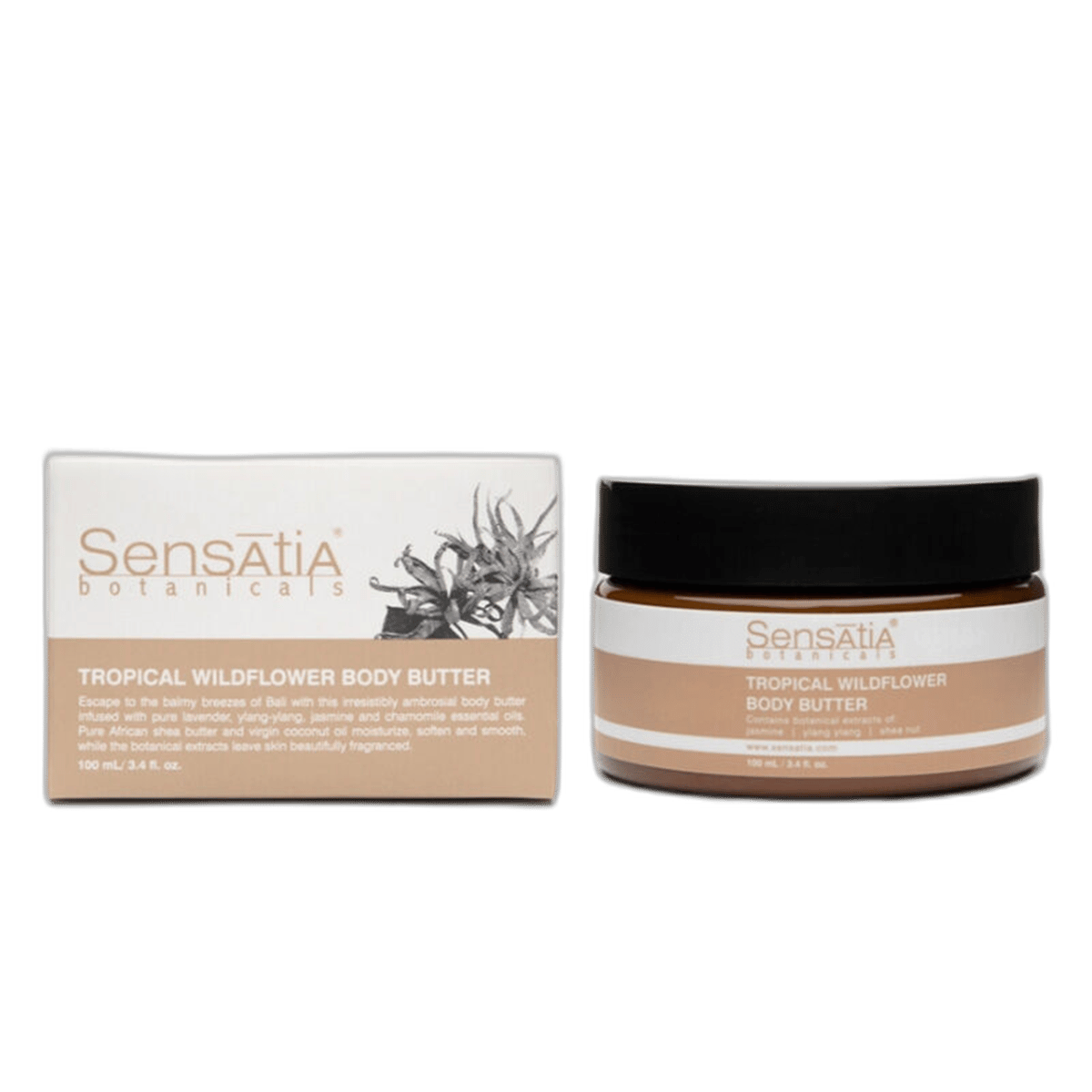 SENSATIA BOTANICALS TROPICAL WILDFLOWER BODY BUTTER 100 ml kutuVücut KremiSARIÇANTA ELEKTRONİK1MST-11089SENSATIA BOTANICALS TROPICAL WILDFLOWER BODY BUTTER 100 ml kutu