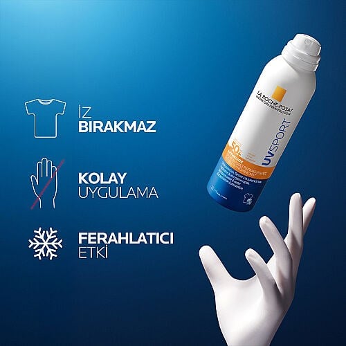 SpreyLa Roche PosaylarocheuvsportLa Roche Posay Anthelios UVSPORT SPF50+ Güçlü Güneş Koruyucu Sprey 200 ml