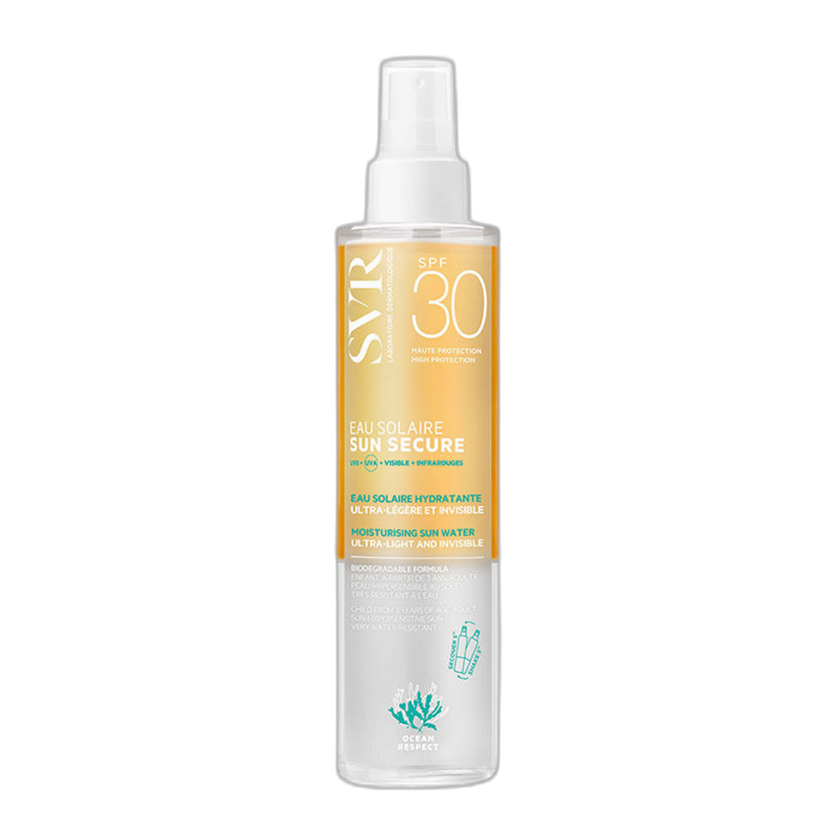 SVR SPF30+ SUN SECURE MOISTURISING SUN WATER 200 ml şişeGüneş SpreyiYONCA KOZMETİK1MST-15125SVR SPF30+ SUN SECURE MOISTURISING SUN WATER 200 ml şişe