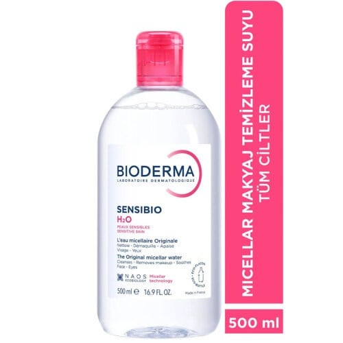 Temizleyici|Cilt BakımNAOS İSTANBULH2Q5002Lİ Bioderma Sensibio H2O 500 ml – İkili