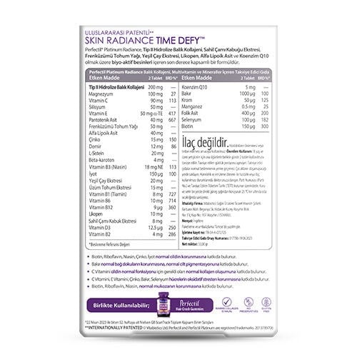 Tüm ÜrünlerVITABIOTICSPerfeRadPerfectil Platinum Radiance Skin Time Defy™