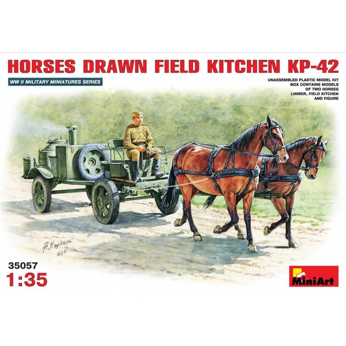 35057 1/35 Ölçek, Horses Draw Fıeld Kıtchen Kp-42