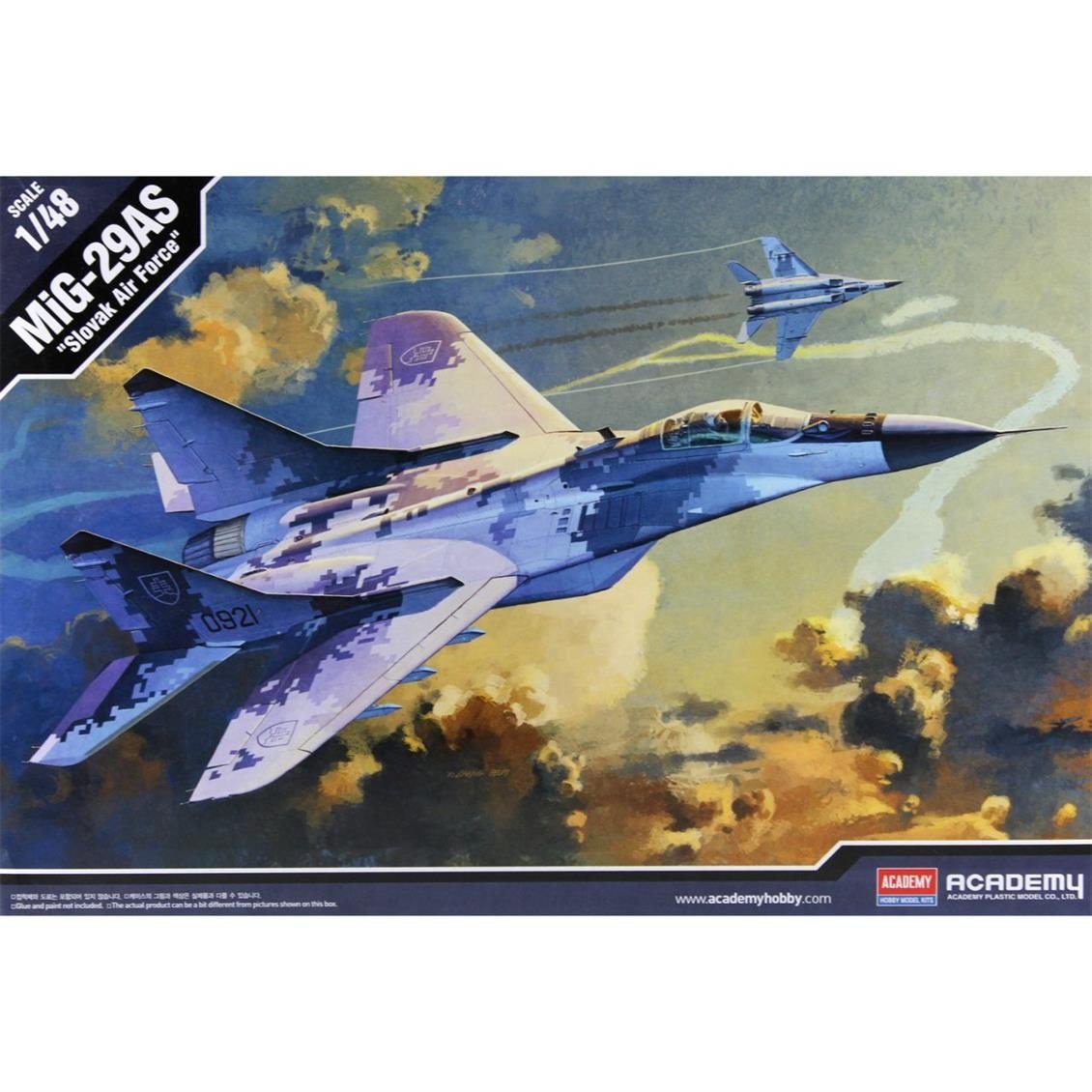 Academy 12227 1/48 Ölçek, MIG-29AS Slovak Hava Kuvvetleri Savaş Uçağı, Plastik Model Kiti