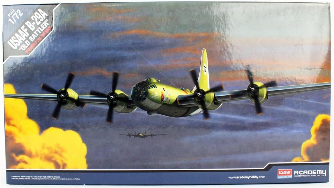 Academy 12517 1/72 Ölçek, USAAF B-29A (Old Battler) Savaş Uçağı, Plastik Model Kiti
