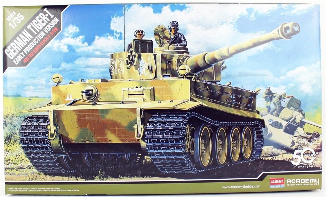 Academy 13239 1/35 Ölçek, German Tiger-I (Erken Dönem) Tankı, Plastik Model Kiti