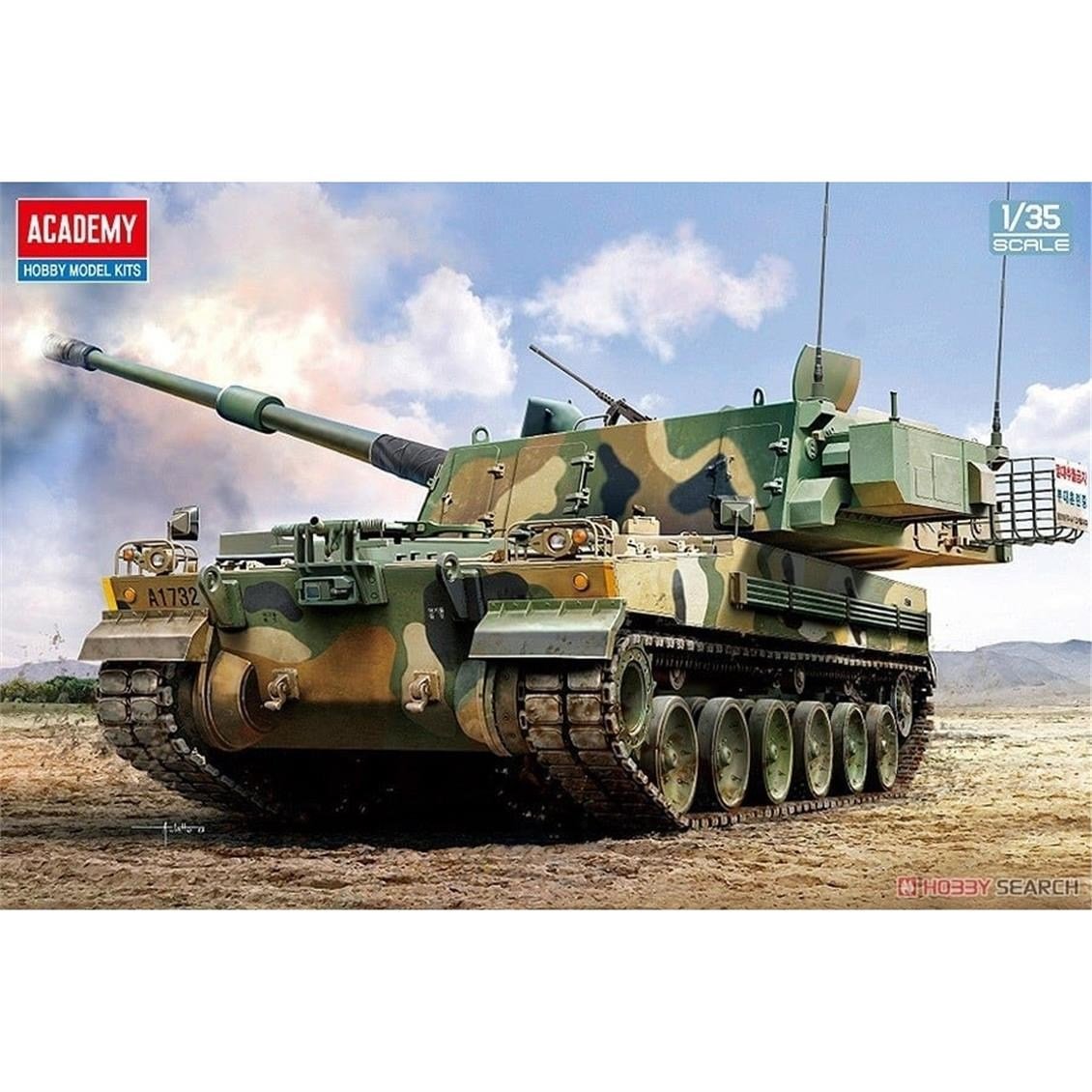 Academy 13561 1/35 R.O.K. Army K9A1 SPH Tankı, Plastik Model Kiti