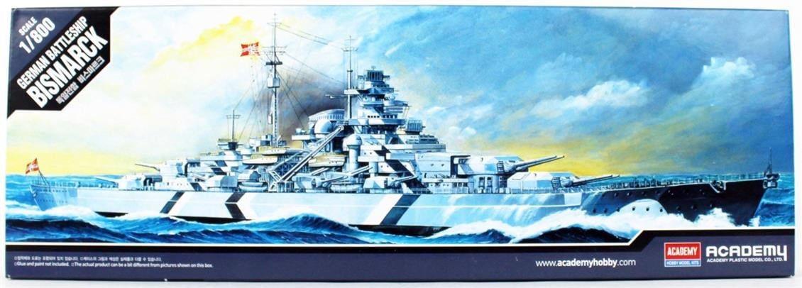 Academy 14218 1/800 Ölçek, Bismarck Savaş Gemisi, Plastik Model Kiti