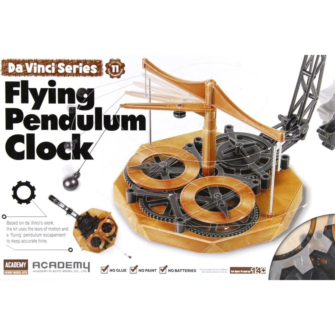 Academy 18157 Da Vinci Uçan Sarkaçlı Saat, Plastik Model Kiti