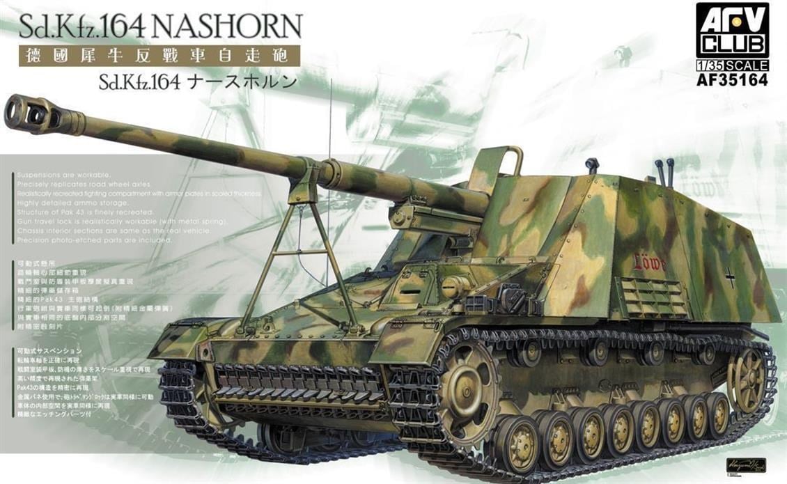 AFV Club AF35164 1/35 Ölçek, Sdkfz. 164 Nashorn Tank Avcısı, Plastik Model kiti