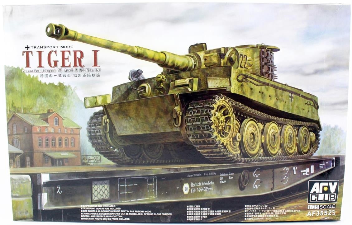 AFV Club AF35S25 1/35 Ölçek, TIGER I, Geç Dönem Tankı, Plastik Model kiti
