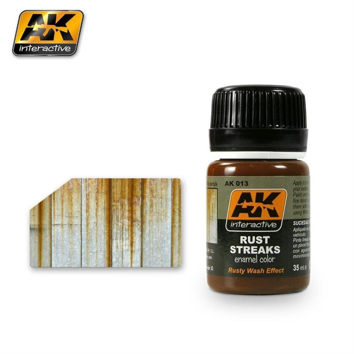 AK 013 35 ml. Pas Çizgileri Efekti, Enamel Model Boyası