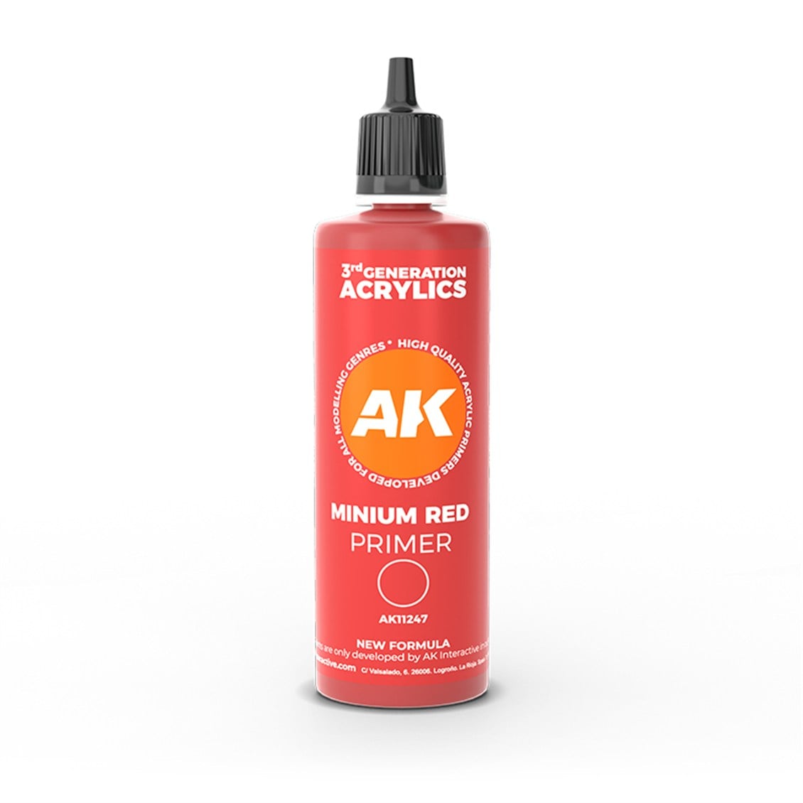 AK 11247 100 ml. Minium Kırmızı Astar, 3GEN Akrilik Model Boyası