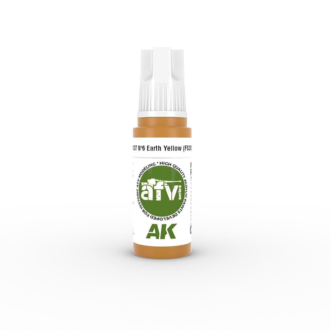 AK 11337 17 ml. Nº6 Earth Yellow (FS30257), AFV Serisi 3GEN Akrilik Model Boyası