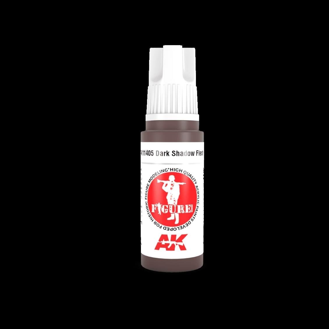 AK 11405 17 ml. Koyu Gölgeli Ten, Figür Serisi 3GEN Akrilik Model Boyası