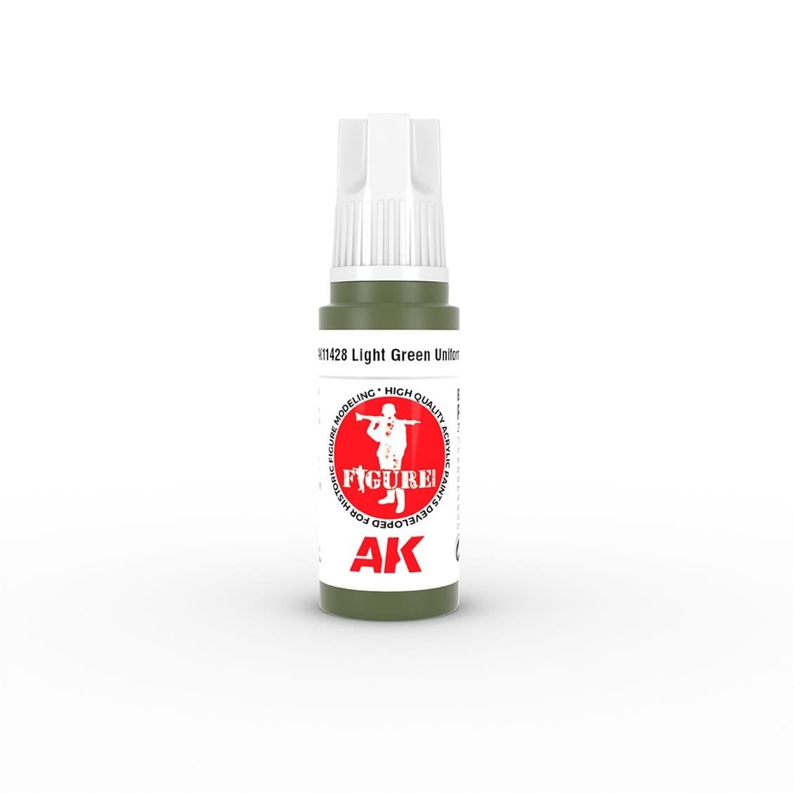 AK 11428 17 ml. Light Green Uniform, Figür Serisi 3GEN Akrilik Model Boyası
