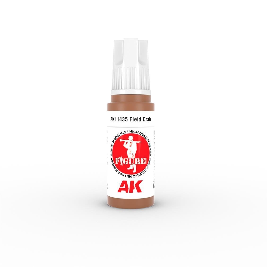 AK 11435 17 ml. Field Drab, Figür Serisi 3GEN Akrilik Model Boyası