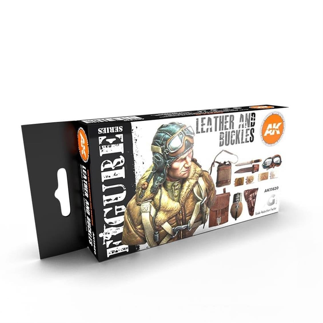 AK 11620 6x17 ml. Deri,Toka ve Ayakkabı Boyaları, Akrilik 3GEN Model Boyası Seti