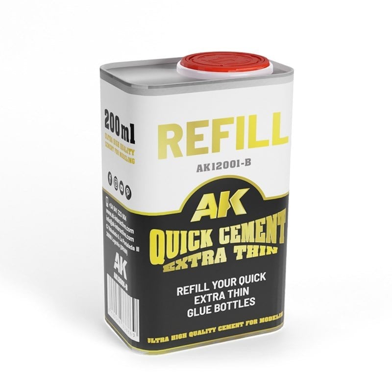 AK 12001-B 200 ml. Extra İnce ve Hızlı Plastik Yapıştırıcı